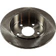 Front and Rear Brake Disc, Plain Surface, Front-Vented/Rear-Solid, 5 Lugs, Front-286.4 mm/Rear-284.48 mm, RWD, Pro-Line Series