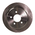 Front and Rear Brake Disc, Plain Surface, Front-Vented/Rear-Solid, 5 Lugs, Front-286.4 mm/Rear-284.48 mm, RWD, Pro-Line Series