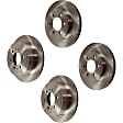 2006 Lincoln Mark LT Base - Front and Rear Brake Disc, Plain Surface, Vented, 6 Lugs, 4WD, 5.4L 8Cyl, Pro-Line Series