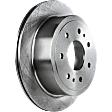 Front and Rear Brake Disc, Natural Finish, Plain Surface, Vented, 7 Lugs, Front-350.01 mm/Rear-347.98 mm, Pro-Line Series