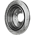 Front and Rear Brake Disc, Natural Finish, Plain Surface, Vented, 7 Lugs, Front-350.01 mm/Rear-347.98 mm, Pro-Line Series