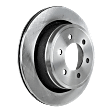 Rear Brake Discs, Plain Surface, Vented, 6 Lugs, 13.7 in. Disc Diameter, Pro-Line Series