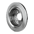 Rear Brake Discs, Plain Surface, Vented, 6 Lugs, 13.7 in. Disc Diameter, Pro-Line Series