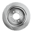 Rear Brake Discs, Plain Surface, Vented, 6 Lugs, 13.7 in. Disc Diameter, Pro-Line Series