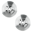 Front Brake Disc, Natural Finish, Plain Surface, Vented, 5 Lugs, 308 mm, Pro-Line Series