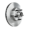 Front Brake Disc, Natural Finish, Plain Surface, Vented, 5 Lugs, 308 mm, Pro-Line Series