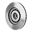 Front Brake Disc, Natural Finish, Plain Surface, Vented, 5 Lugs, 308 mm, Pro-Line Series