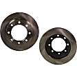Front Brake Disc, Natural Finish, Plain Surface, Vented, 8 Lugs, 319.02 mm, 4WD, Pro-Line Series