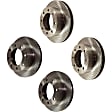 2000 Ford Excursion - Front and Rear Brake Disc, Plain Surface, Vented, 8 Lugs, 4WD, 5.4L 8Cyl, Pro-Line Series