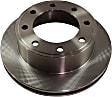 2000 Ford Excursion - Front and Rear Brake Disc, Plain Surface, Vented, 8 Lugs, 4WD, 5.4L 8Cyl, Pro-Line Series