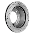 2000 Ford Excursion - Front and Rear Brake Disc, Cross-drilled and Slotted, Vented, 8 Lugs, 4WD, 5.4L 8Cyl, Pro-Line Series