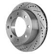 2000 Ford Excursion - Front and Rear Brake Disc, Cross-drilled and Slotted, Vented, 8 Lugs, 4WD, 5.4L 8Cyl, Pro-Line Series