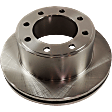 2011 Ford F-250 Super Duty - Rear Brake Disc, Natural Finish, Plain Surface, Vented, 8 Lugs, 340.11 mm, 6.2L 8Cyl, Pro-Line Series