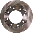 2011 Ford F-250 Super Duty - Rear Brake Disc, Natural Finish, Plain Surface, Vented, 8 Lugs, 340.11 mm, 6.2L 8Cyl, Pro-Line Series