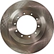 Rear Brake Disc, Natural Finish, Plain Surface, Solid, 10 Lugs, 394.97 mm, Pro-Line Series