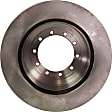 Rear Brake Disc, Natural Finish, Plain Surface, Solid, 10 Lugs, 394.97 mm, Pro-Line Series