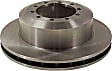 Rear Brake Disc, Natural Finish, Plain Surface, Solid, 10 Lugs, 394.97 mm, Pro-Line Series
