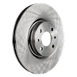 2018 Fiat 500 - Front Brake Disc, Natural Finish, Plain Surface, Vented, 4 Lugs, 283.97 mm, 1.4L 4Cyl, Pro-Line Series