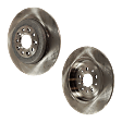 Rear Brake Discs, Plain Surface, Solid, 5 Lugs, 12.99 in., Pro-Line Series