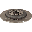 Rear Brake Discs, Plain Surface, Solid, 5 Lugs, 12.99 in., Pro-Line Series