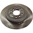 Front and Rear Brake Discs, 4-Wheel Set, Plain Surface, Vented - Front, Solid - Rear, 5 Lugs, 12.4 in. Front/12.99 in. Rear Disc Diameter, Pro-Line Series