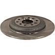 Front and Rear Brake Discs, 4-Wheel Set, Plain Surface, Vented - Front, Solid - Rear, 5 Lugs, 12.4 in. Front/12.99 in. Rear Disc Diameter, Pro-Line Series