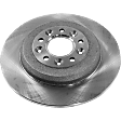 Front and Rear Brake Discs, Plain Surface, Vented - Front; Solid - Rear, 5 Lugs, 12.8 in. - Front; 12.99 in. - Rear, Pro-Line Series