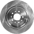 Front and Rear Brake Discs, Plain Surface, Vented - Front; Solid - Rear, 5 Lugs, 12.8 in. - Front; 12.99 in. - Rear, Pro-Line Series