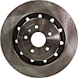 Front Brake Discs, Plain Surface, Vented, 5 Lugs, 13.86 in. OD, Pro-Line Series