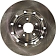 Front Brake Discs, Plain Surface, Vented, 5 Lugs, 13.86 in. OD, Pro-Line Series