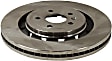 Front Brake Discs, Plain Surface, Vented, 5 Lugs, 13.86 in. OD, Pro-Line Series