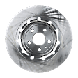 Front and Rear Brake Discs, 4-Wheel Set, Plain Surface, Vented, 5 Lugs, 352.04 mm, Only Vehicles with Heavy Duty Brake Option, Pro-Line Series