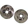 Front Brake Disc, Natural Finish, Plain Surface, Vented, 4 Lugs, 281.94 mm, Pro-Line Series