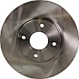 Front Brake Disc, Natural Finish, Plain Surface, Vented, 4 Lugs, 281.94 mm, Pro-Line Series