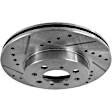 Front Brake Disc, Cross-drilled and Slotted, Vented, 4 Lugs, 275.34 mm, 2.0L, 4Cyl, Pro-Line Series