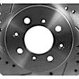 Front Brake Disc, Cross-drilled and Slotted, Vented, 4 Lugs, 275.34 mm, 2.0L, 4Cyl, Pro-Line Series