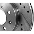 Front Brake Disc, Cross-drilled and Slotted, Vented, 4 Lugs, 275.34 mm, 2.0L, 4Cyl, Pro-Line Series