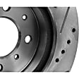 Front Brake Disc, Cross-drilled and Slotted, Vented, 4 Lugs, 275.34 mm, 2.0L, 4Cyl, Pro-Line Series