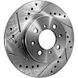 Front Brake Disc, Cross-drilled and Slotted, Vented, 4 Lugs, 275.34 mm, 2.0L, 4Cyl, Pro-Line Series