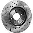 Front Brake Disc, Cross-drilled and Slotted, Vented, 4 Lugs, 275.34 mm, 2.0L, 4Cyl, Pro-Line Series