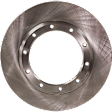 Front or Rear Brake Disc, Natural Finish, Plain Surface, Vented, 10 Lugs, 389.89 mm, Pro-Line Series