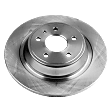 Front and Rear Brake Disc, 4-Wheel Set, Plain Surface, Vented - Front; Solid - Rear, 5 Lugs, Pro-Line Series