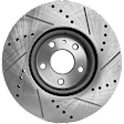 2016 Ford Fusion - Front Brake Disc, Natural Finish, Cross-drilled and Slotted, Vented, 5 Lugs, 300 mm, 1.5L 4Cyl, Pro-Line Series