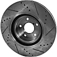 Front Brake Disc, Cross-drilled and Slotted, Vented, 5 Lugs, 293.88 mm,, Pro-Line Series