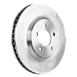 Front Brake Disc, Natural Finish, Plain Surface, Vented, 5 Lugs, 315.72 mm, Pro-Line Series