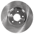 Front and Rear Brake Discs, 4-Wheel Set, Plain Surface, Vented - Front, Solid - Rear, 5 Lugs, 11.81 in. Front/11.02 in. Rear Disc Diameter, 2.5 in. Hub Reg, Pro-Line Series
