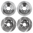 2015 Ford C-Max - Front and Rear Brake Disc, Plain Surface, Front-Vented/Rear-Solid, 5 Lugs, Front-299.97 mm/Rear-279.91 mm, 2.0L 4Cyl, Pro-Line Series