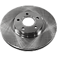 2015 Ford C-Max - Front and Rear Brake Disc, Plain Surface, Front-Vented/Rear-Solid, 5 Lugs, Front-299.97 mm/Rear-279.91 mm, 2.0L 4Cyl, Pro-Line Series