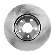 Front Brake Discs, Plain Surface, Vented, 5 Lugs, 10.94 in. Disc Diameter, Pro-Line Series