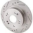 Front Brake Discs, Cross-drilled and Slotted, Vented, 5 Lugs, 10.94 in. Disc Diameter, Pro-Line Series